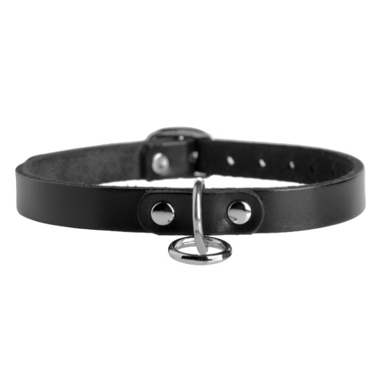 Picture of Unisex Leather Choker with O-Ring - SM