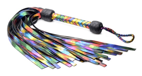 Picture of Rainbow Leather Flogger