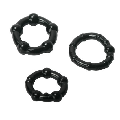 Picture of Black Performance Erection Rings - Packaged