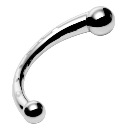 Picture of The Chrome Crescent Dual Ended Dildo