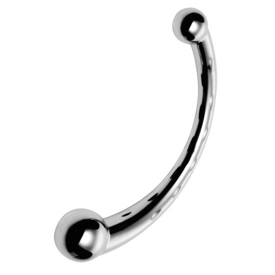 Picture of The Chrome Crescent Dual Ended Dildo