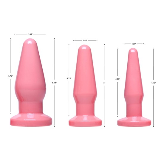 Picture of Pink Anal Plugs - Medium