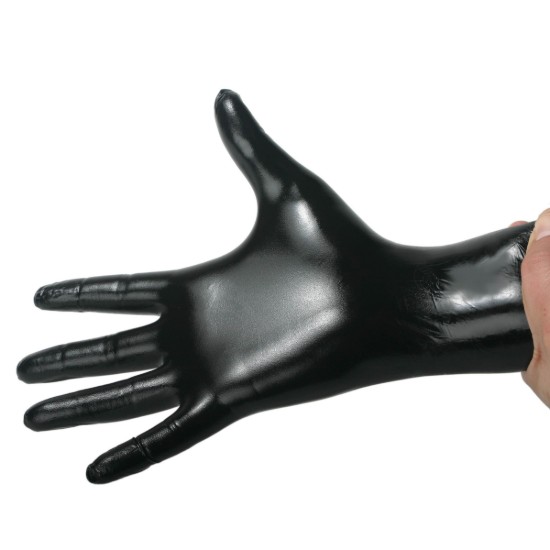 Picture of Black Nitrile Examination Gloves - Large - 100 count