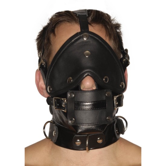 Picture of Strict Leather Premium Muzzle with Blindfold and Gags