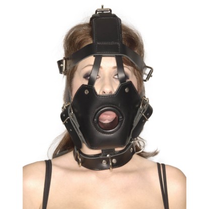 Picture of Strict Leather Premium Muzzle with Open Mouth Gag