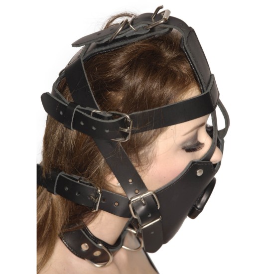 Picture of Strict Leather Premium Muzzle with Open Mouth Gag