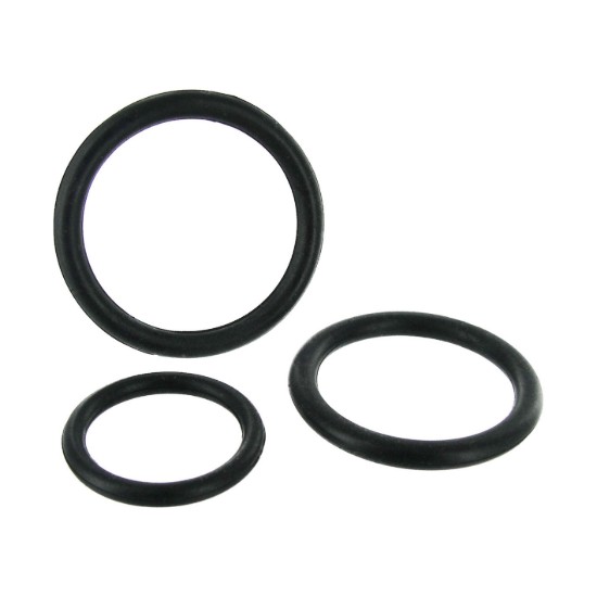 Picture of Black Triple Silicone Cock Ring Set