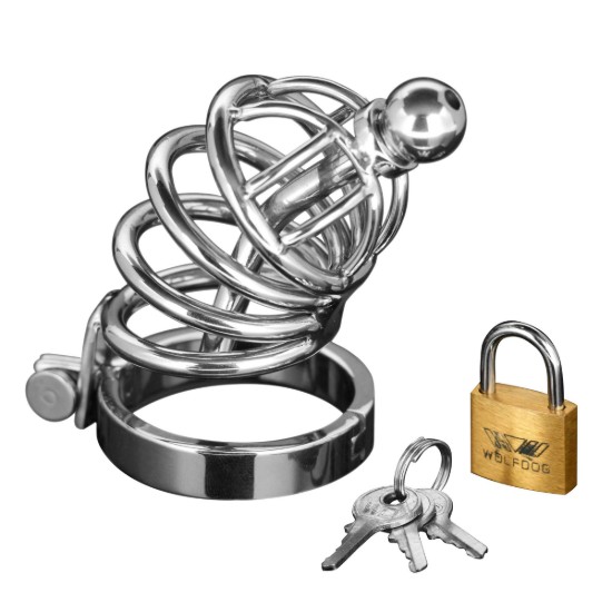 Picture of Asylum 4 Ring Locking Chastity Cage