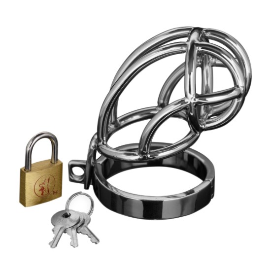 Picture of Captus Stainless Steel Locking Chastity Cage