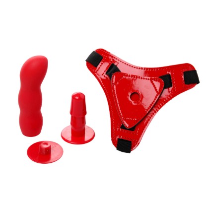 Picture of Red Hot Strap-On Harness Set