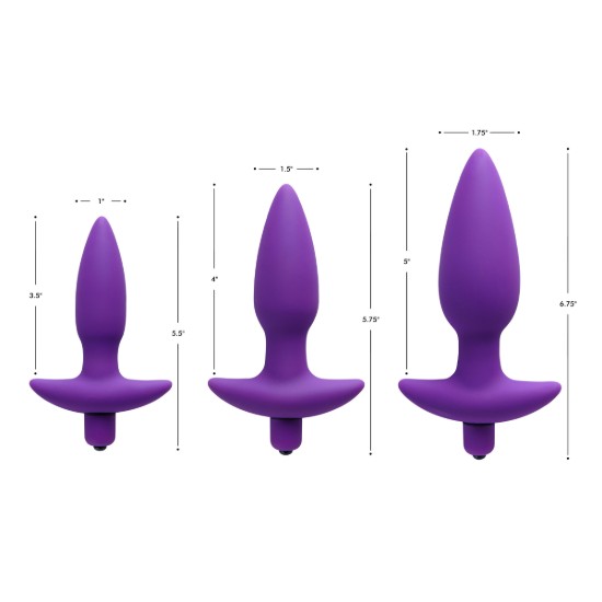 Picture of Aria Vibrating Silicone Anal Plug- Large