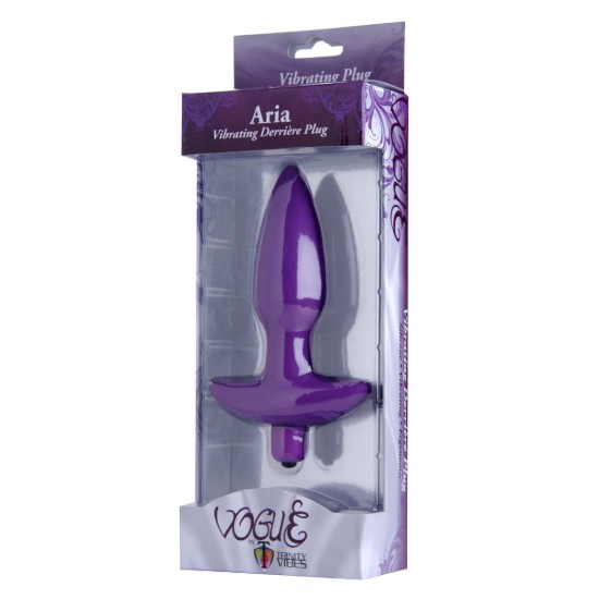 Picture of Aria Vibrating Silicone Anal Plug- Medium