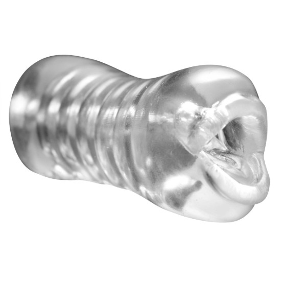 Picture of Palm-Tec Luxe Lips Beaded Clear Stroker