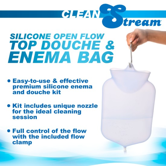 Picture of Silicone Open Flow Top Douche and Enema Bag