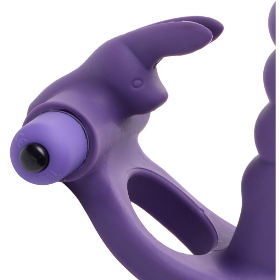 Picture of Double Delight Dual Penetration Vibrating Rabbit Cock Ring