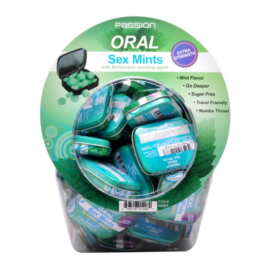 Picture of Oral Sex Mints with Numbing Agent Retail Fishbowl Display- 60 Piece Display
