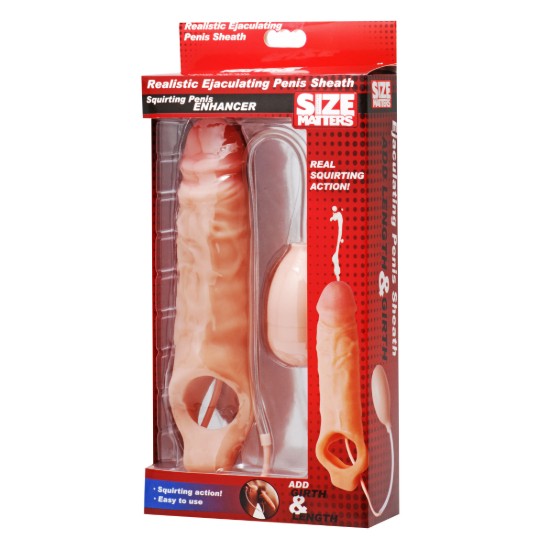 Picture of Realistic Ejaculating Penis Enlargement Sheath- Packaged