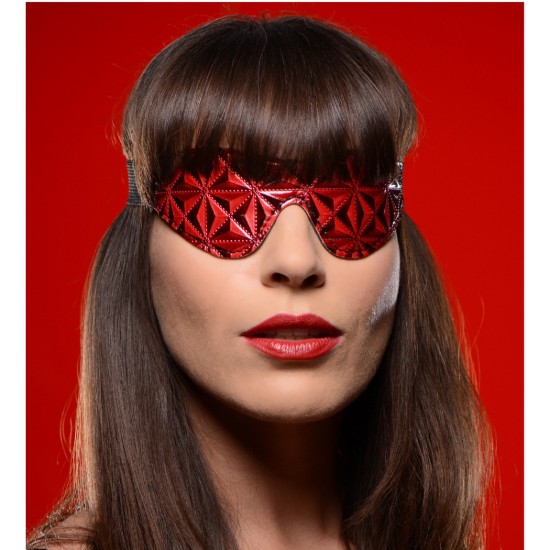 Picture of Crimson Tied Full Blackout Embossed Blindfold