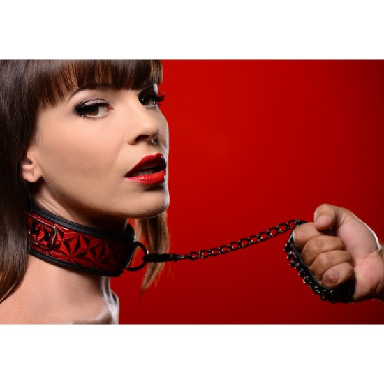 Picture of Crimson Tied Collar with Leash