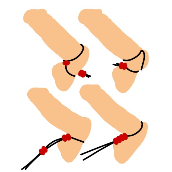 Picture of Crimson Tied Bolo Lasso Style Adjustable Cock Ring