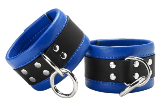 Picture of Blue Leather Bondage Essentials Kit