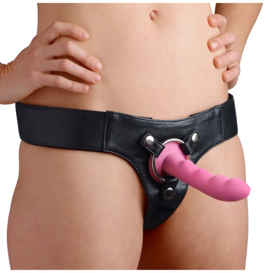 Picture of Wide Band Strap On Harness Kit with Silicone Dildo