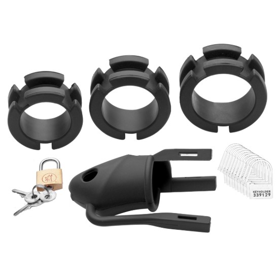 Picture of Sado Shadow Locking Silicone Male Chastity Device