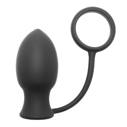 Picture of Bomber Vibrating Silicone Anal Plug with Cock Ring