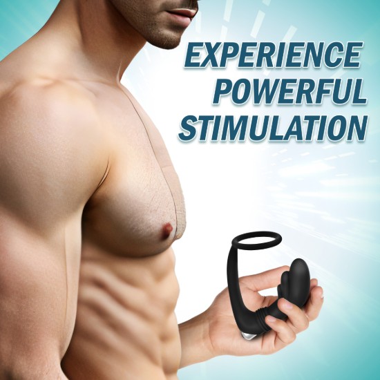 Picture of Nova Silicone Cock Ring and Prostate Vibe