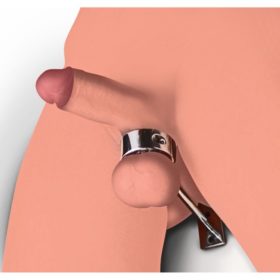 Picture of Locking Mounted CBT Scrotum Cuff with Bar