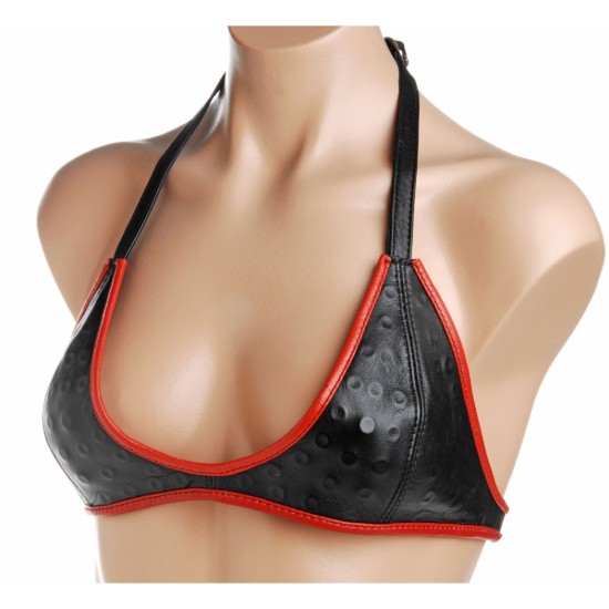 Picture of Leather Training Bra with Spikes