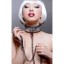 Picture of Platinum Bound Chained Collar with Leash