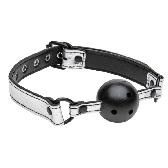Picture of Platinum Bound Gagged Breathable Ball Gag