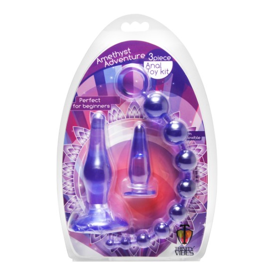 Picture of Amethyst Adventure 3 Piece Anal Toy Kit