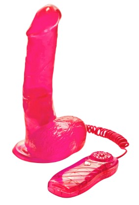 Picture of Vibrating Jelly Dildo- Pink