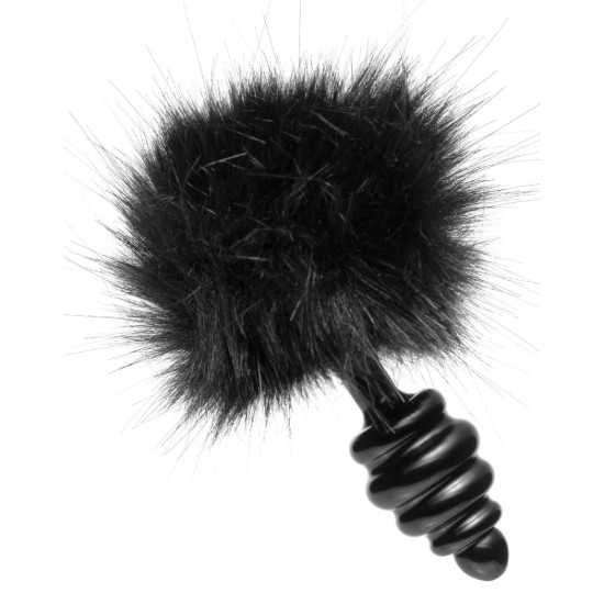 Picture of Black Bunny Tail Anal Plug