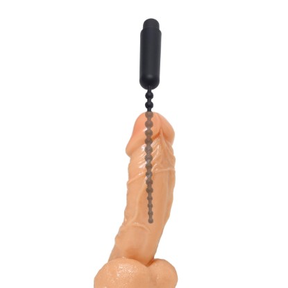 Picture of Dark Rod Vibrating Beaded Silicone Sound
