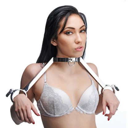 Picture of At Your Mercy Stainless Steel Neck to Wrist Restraints