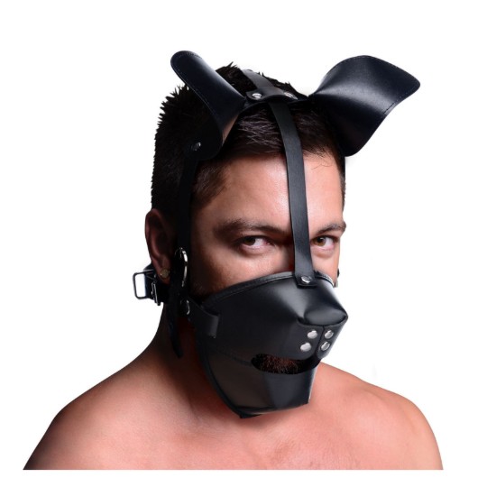 Picture of Pup Puppy Play Hood and Breathable Ball Gag