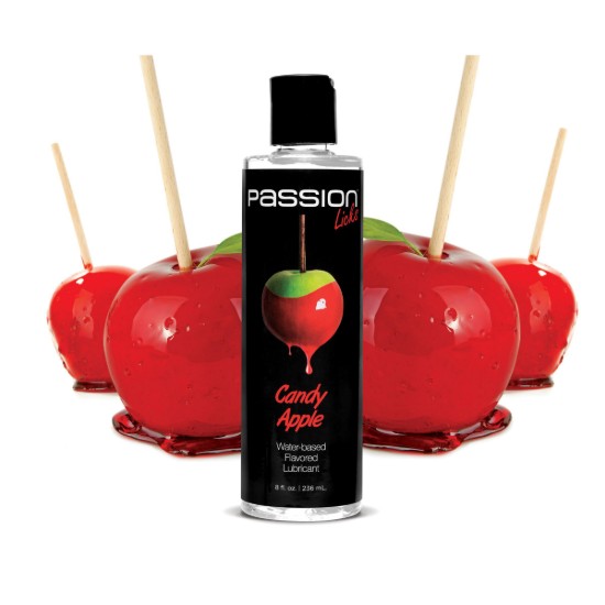Picture of Passion Licks Candy Apple Water Based Flavored Lubricant - 8 oz