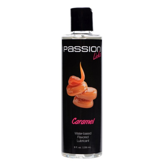 Picture of Passion Licks Caramel Water Based Flavored Lubricant - 8 oz