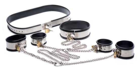 Picture of Bound In Chains Stainless Steel Restraint Set