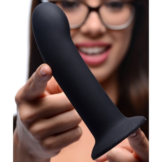Picture of Black Silicone Strap-on Dildo - Large