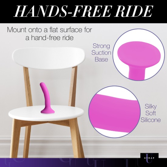 Picture of Pink Silicone Strap-On Dildo - Small