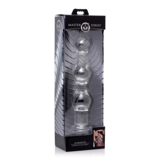 Picture of Mammoth 3 Bumps Glass Dildo