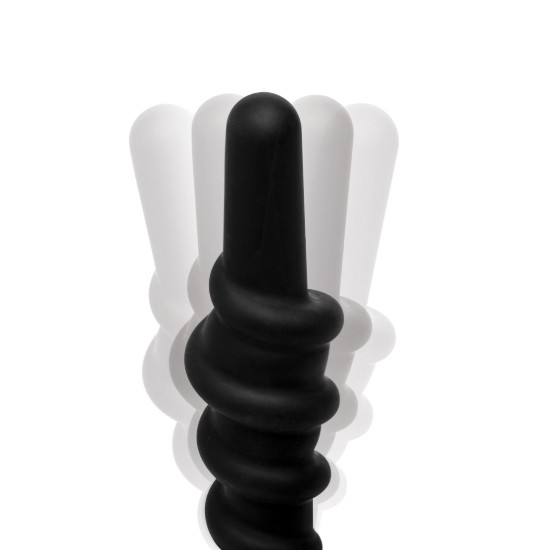 Picture of Coiled Silicone Swirl Vibrating Anal Plug with Remote