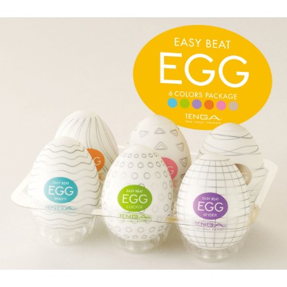 Picture of Easy Beat Egg Six Color Masturbator Six Pack