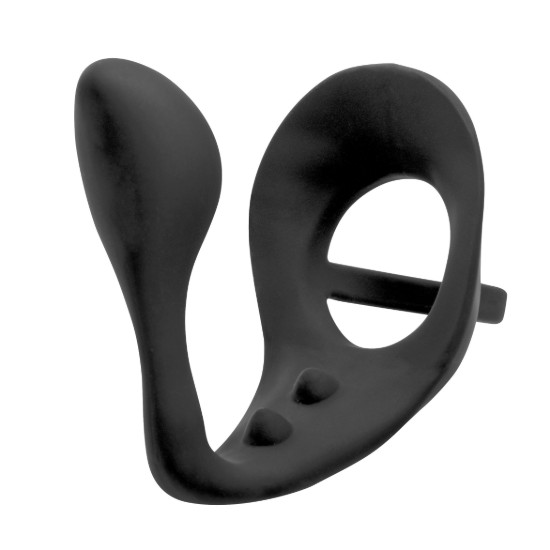 Picture of Excursion Silicone Triple Stim Anal Plug with Cock and Ball Ring