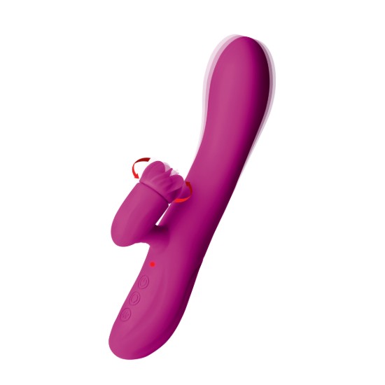 Picture of Pleasure Petal Silicone Rabbit Vibrator with Rotating Petals