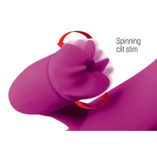 Picture of Pleasure Petal Silicone Rabbit Vibrator with Rotating Petals